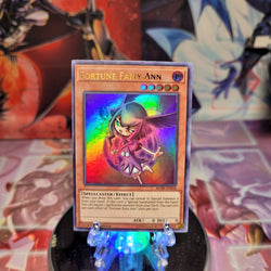An Ultra Rare "Fortune Fairy Ann" card from the Yugioh Set: Battles of Legend: Hero's Revenge (BLHR).
