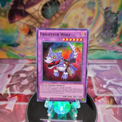 A Super Rare "Frightfur Wolf" card from the Yugioh Set: Fusion Enforcers (FUEN).