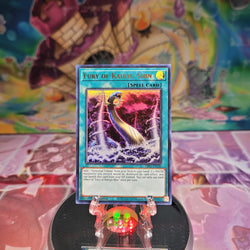An Ultra Rare "Fury of Kairyu-Shin" card from the Yugioh Set: Legendary Duelists: Season 1 (LDS1).
