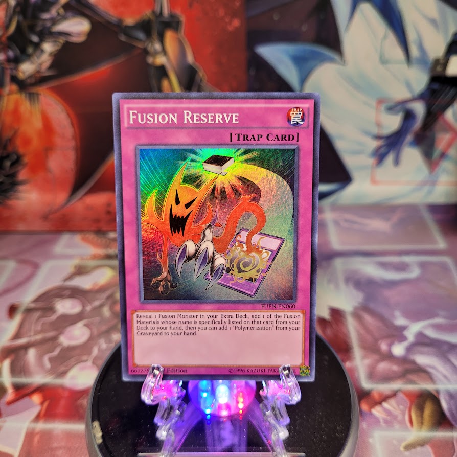 A Super Rare "Fusion Reserve" card from the Yugioh Set: Fusion Enforcers (FUEN).