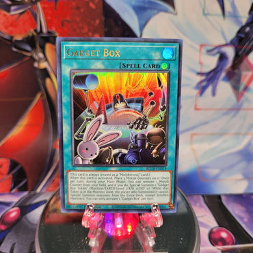 An Ultra Rare "Gadget Box" card from the Yugioh Set: Battles of Legend: Crystal Revenge.