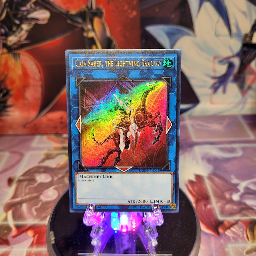 Gaia Saber, the Lightning Shadow [DUDE-EN022] Ultra Rare