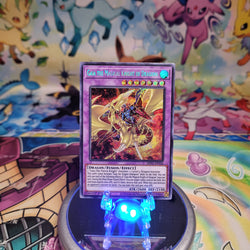 A Secret Rare "Gaia the Magical Knight of Dragons" card from the Yugioh 2021 Tin of Ancient Battles (MP21).