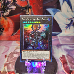 A Super Rare "Galaxy-Eyes Full Armor Photon Dragon" card from the Yugioh Set: Rarity Collection 1 (RA01).