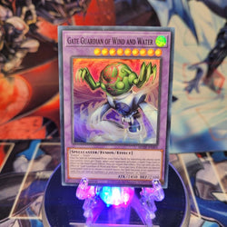 A Super Rare "Gate Guardian of Wind and Water" card from the Yugioh Set: Maze of Memories.