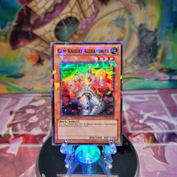 A Super Rare Duel Terminal "Gem-Knight Alexandrite" card from the Yugioh Set: Duel Terminal 5 (DT05).