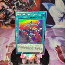 A Super Rare "Generation Next" card from the Yugioh Set: Legendary Duelist: Magical Hero.