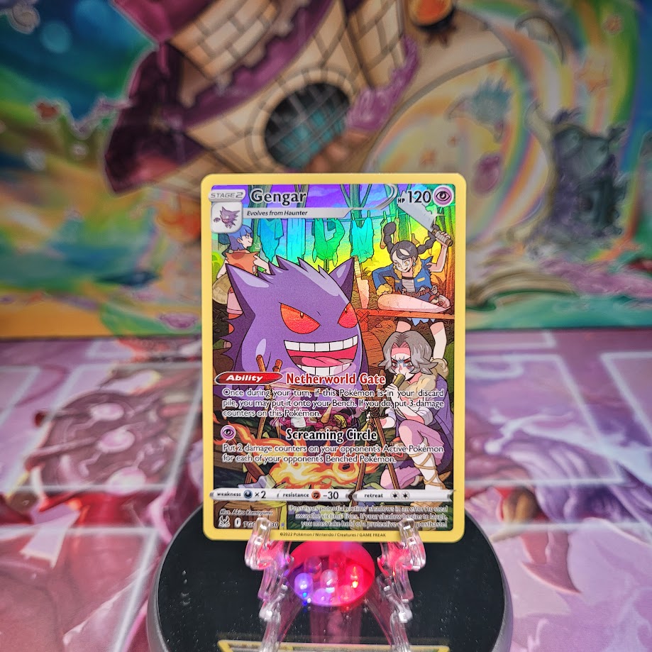 A Secret Rare "Gengar" (TG06/TG30) card from the Pokemon Set: Lost Origin.