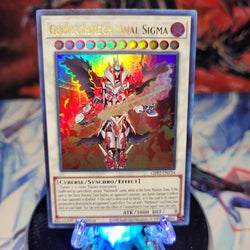  An Ultra Rare "Geomathmech Final Sigma" card from the Yugioh Set: Ghosts From the Past: The 2nd Haunting (GFP2).