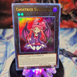 An Ultra Rare "Ghostrick Socuteboss" card from the Yugioh Set: Ghosts From the Past: The 2nd Haunting (GFP2).