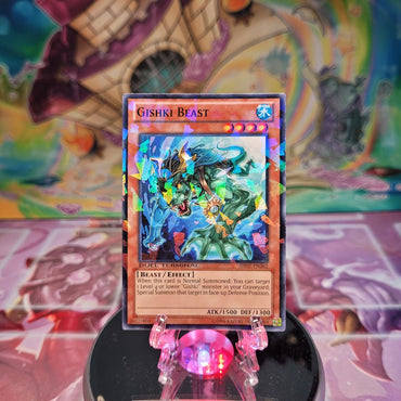 A Duel Terminal Common "Gishki Beast" card from the Yugioh Set: Duel Terminal 7 (DT07).