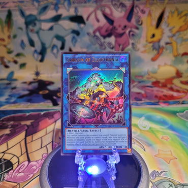 An Ultra Rare "Gorgon of Zilofthonia" card from the Yugioh Set: Magnificent Monsters (MAMO).