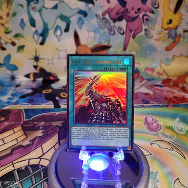 An Ultra Rare "Gottoms' Second Call" card from the Yugioh Legendary Modern Decks (L26D).