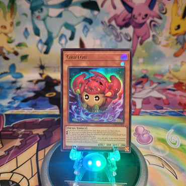 An Ultra Rare “Griffoh” card from the Yugioh Set: Chaos Origins (CORI).
