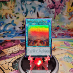 An Ultra Rare "Heavenly Gate of the Mikanko" card from the Yugioh Set: Amazing Defenders (AMDE).