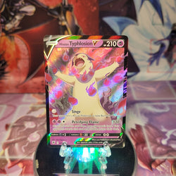 An Ultra Rare "Hisuian Typhlosion V" (053/189) card from the Pokemon Set: Astral Radiance.