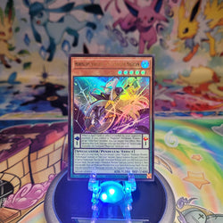 An Ultra Rare "Horoscope Sorcerer, the Stargazer Magician" card from the Yugioh Set: Magnificent Monsters (MAMO).