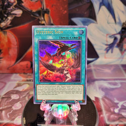 An Ultra Rare "Hysteric Sign" card from the Yugioh Set: Duel Overload.