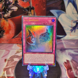 An Ultra Rare "Ice Barrier" card from the Yugioh Set: Rarity Collection 1 (RA01).