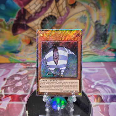 A Platinum Secret Rare "Il Blud" card from the Yugioh Set: Quarter Century Bonanza (RA03).