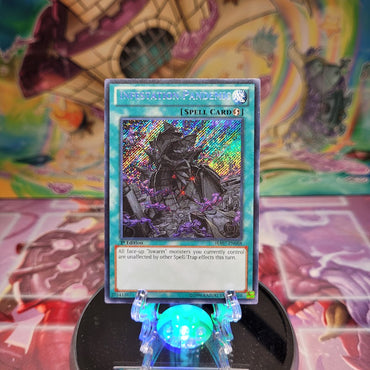 A Secret Rare "Infestation Pandemic" card from the Yugioh Set: Hidden Arsenal 7: Knight of Stars.