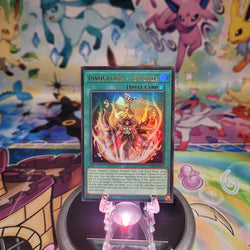 An Ultra Rare “Invocation - Sword” card from the Yugioh Set: Chaos Origins (CORI).