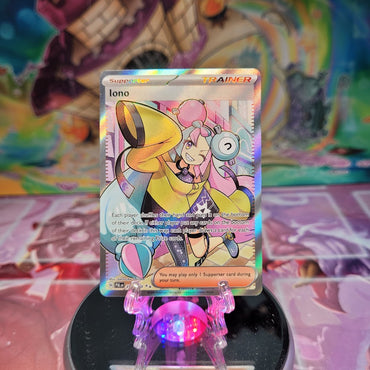 An Ultra Rare "Iono" (254/193) card from the Pokemon Set: Paldea Evolved.