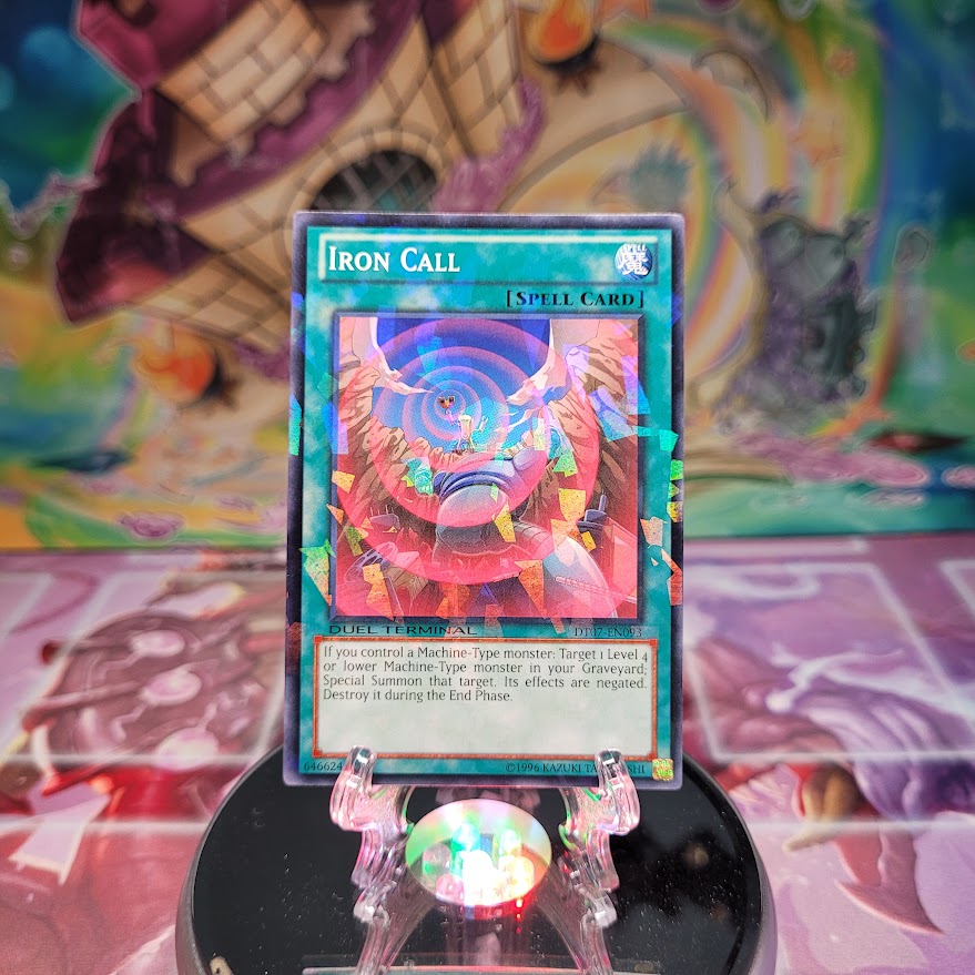 A Duel Terminal Common "Iron Call" card from the Yugioh Set: Duel Terminal 7 (DT07).