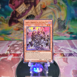 An Ultra Rare "Jiaotu, Darkness of the Yang Zing" card from the Yugioh Set: The New Challengers.