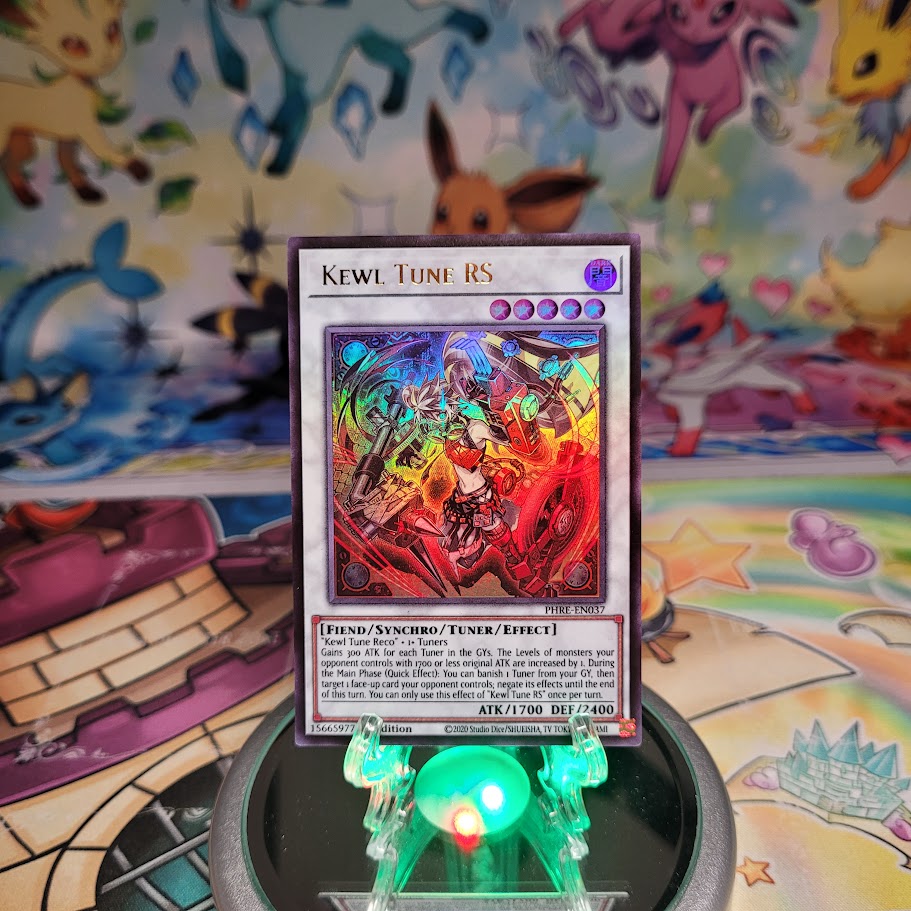 An Ultra Rare "Kewl Tune RS" card from the Yugioh Set: Phantom Revenge (PHRE).