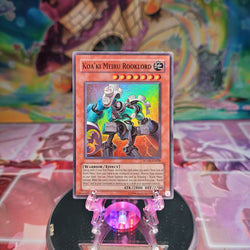 A Super Rare "Koa'ki Meiru Rooklord" card from the Yugioh Set: Stardust Overdrive (SOVR).