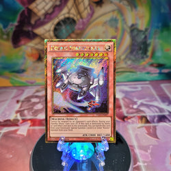 A Gold Secret Rare "Kozmo Forerunner" card from the Yugioh Set: Premium Gold: Infinite Gold (PGL3).