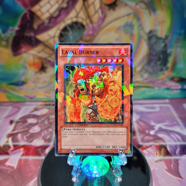 A Duel Terminal Common "Laval Burner" card from the Yugioh Set: Duel Terminal 5 (DT05).