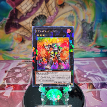 A Duel Terminal Ultra Rare "Lavalval Ignis" card from the Yugioh Set: Duel Terminal 6 (DT06).