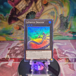 A Super Rare "Levirtue Dragon" card from the Yugioh Set: Rage of the Abyss (ROTA).