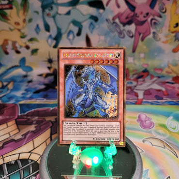 A Gold Rare "Lightpulsar Dragon" card from the Yugioh Set: Premium Gold (PGLD).