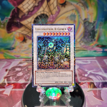 An Ultra Rare Duel Terminal "Locomotion R-Genex" card from the Yugioh Set: Duel Terminal 3.