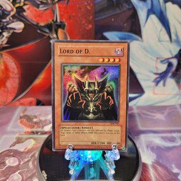 A Super Rare "Lord of D." card from the Yugioh Starter Deck: Kaiba (SDK).