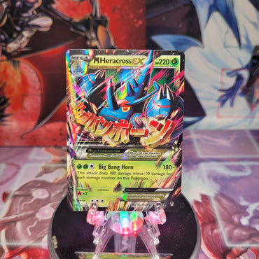 An Ultra Rare "M Heracross EX" (5/111) card from the Pokemon Set: XY: Furious Fists.