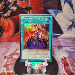 A Super Rare "Magician's Salvation" card from the Yugioh Set: Rarity Collection 1 (RA01).