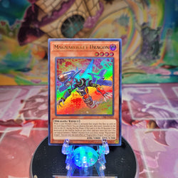 An Ultra Rare "Magnarokket Dragon" card from the Yugioh Set: Circuit Break.