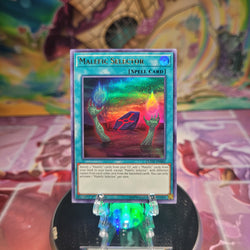 A 1st Edition Ultra Rare "Malefic Selector" card from the Yugioh Set: Duel Overload.