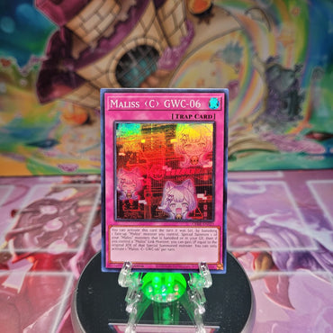 A Super Rare "Maliss C GWC-06" card from the Yugioh Set: Crossover Breakers.
