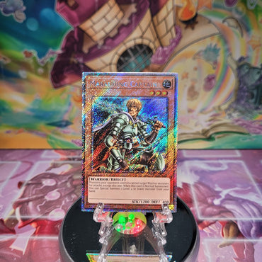 A Platinum Secret Rare "Marauding Captain" card from the Yugioh Set: Quarter Century Bonanza (RA03)