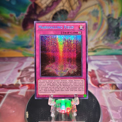 A 1st edition Secret Rare "Marshalling Field" card from the Yugioh Set: World Superstars.