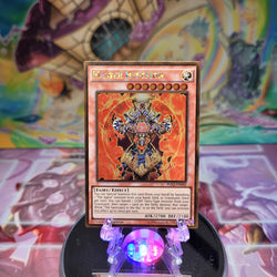 A Gold Rare "Master Hyperion" card from the Yugioh Set: Premium Gold: Return of the Bling (PGL2).