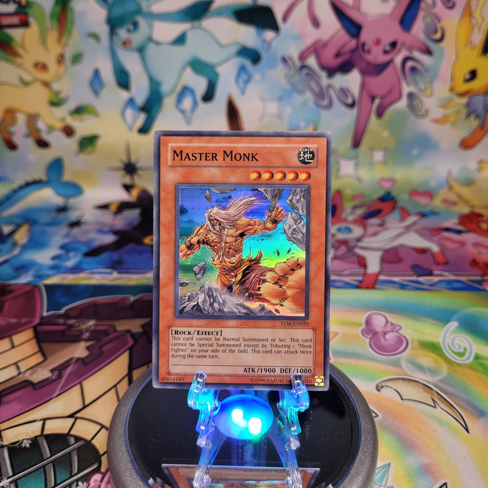 A Super Rare "Master Monk" card from the Yugioh Set: The Lost Millennium (TLM).