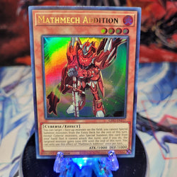  An Ultra Rare "Mathmech Addition" card from the Yugioh Set: Ghosts From the Past: The 2nd Haunting (GFP2).