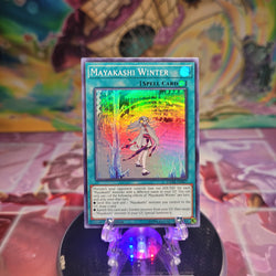 A Super Rare "Maykashi Winter" card from the Yugioh Set: Dark Neostorm.