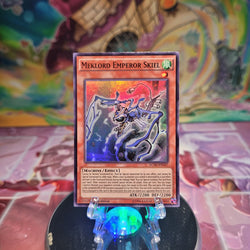 A Super Rare "Meklord Emperor Skiel" card from the Yugioh Set: Legendary Collection 5D's.